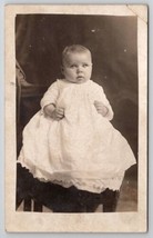 RPPC Darling Baby Not Ready for that Photo Today Sad Eyes Postcard C21 - £5.45 GBP