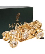 24K Gold Plated Crystal Studded Vintage Car Ornament by Matashi - $458.98 MXN
