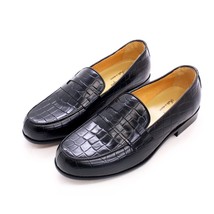 New Cow Leather Men Causal Loafer Shoes Men&#39;s Flats   Pattern Patent Leather Sli - £101.35 GBP