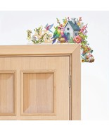 Whimsical Gnome & Floral Birdhouse Over The Door Sign Handmade COMPLETED, SEALED - $24.74