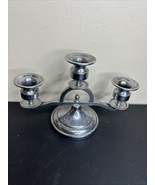 Vintage Continental Silver Co. 3-Light Silverplate Candelabra – Mid Cent... - €34,84 EUR