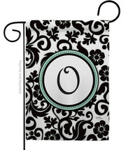 Damask O Initial Garden Flag Simply Beauty 13 X18.5 Double-Sided House Banner - £15.96 GBP