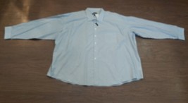 NWT Pronto-Uomo Long Sleeve Button Up Dress Shirt 6X 23-23.5 Gray Pinstripe - £29.28 GBP