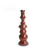 Hand Carved African Teak Wood 3 piece Minaret Rouge Candleholder D10cm x... - $130.00