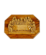 Jerusalem Last Supper Wooden Porcelain 3-D Hand Made Scene Wall Hang  - €112,88 EUR