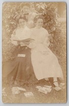 Flint Osceola MI Ladies Reading Post Cards RPPC Baumgardner Family Postcard P28 - £15.94 GBP