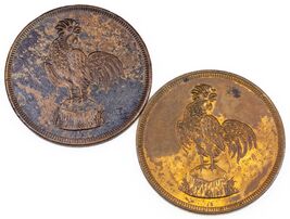 Rare! Outsider Cock &amp; Bull Token Set With 2-
show original title

Origin... - $72.47