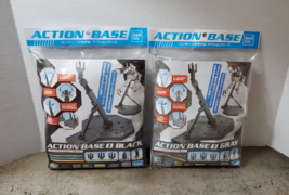 Bandai Action Base 1 Black 1 Gray 1/144 Scale Or 1/100 Scale Display Base! - £19.10 GBP