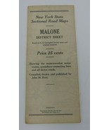 1915 NEW YORK Malone District Sheet US Geological Survey Maps, ANTIQUE - $33.83 CAD