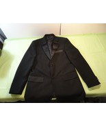 2 Button ROYAL DIAMOND Designer Suit Jacket TUXEDO Coat MENS BLACK 38L - $80.24 CAD