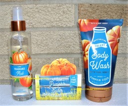 Spiced Pumpkin Cider Bath and Body Works Fragrance Mist Body Wash Body Butter - £35.66 GBP
