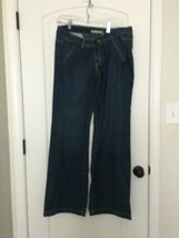 Blue Asphalt Women&#39;s Juniors Blue Denim Jeans Zip Button Pockets Size 11 - $26.73