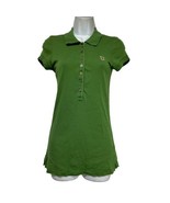 juicy couture USA green ruffle juicy princess bear logo polo shirt Size S - £22.91 GBP