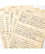 C1880s Ilmenau Poem Draft OOAK Hand Written Poet Wilhelm Klepser Signed ... - $12,836.86 MXN