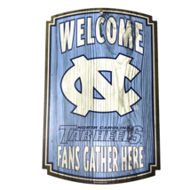 Wincraft North Carolina Tar Heels Fans Gather Here Sign NCAA 17&quot;x11&quot; Wood Indoor - £8.52 GBP