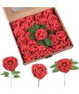 Artificial Flowers 25 Packs, Fake Flowers Roses for DIY Wedding Bridal B... - £15.21 GBP