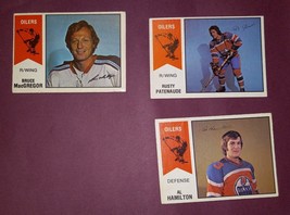 1974 - 75 O-Pee-Chee WHA Hockey 5 Card Lot Edmonton Oilers - £7.45 GBP
