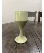Haeger  Ceramic Cup Goblet Planter Avocado Green CHALICE BY HAEGER signed - $24.74