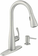 MOEN 87014SRS Essie Single-handle Pull-down Sprayer Kitchen Faucet In Sp... - £137.67 GBP