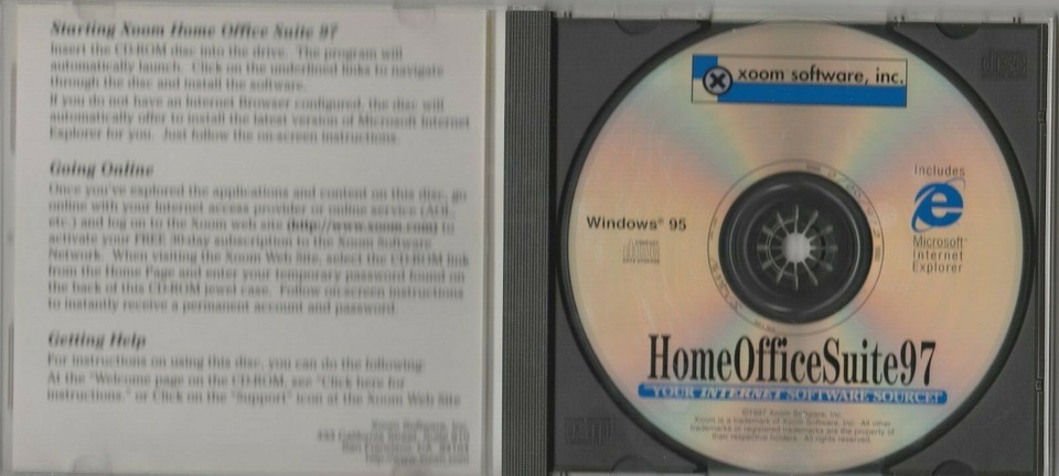 Home Office Suite 97 for Windows 95 by Xoom Software ~1997 ~ CD-ROM Item image 2