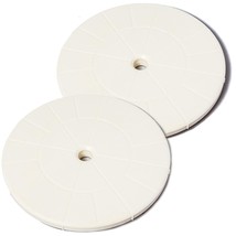 (2-Pack Round 9 1/8" Skimmer Valve Top Cover Lids - Replacement Part For 9" Pool - £30.36 GBP