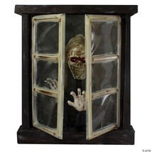 29&quot; Lighted and Animated Opening Window Halloween Decoration (ot) - $346.50