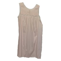 Barbizon Vintage 1970s Pink Peach Sleeveless Nightgown Lace Womens Size ... - £25.22 GBP