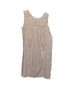 Barbizon Vintage 1970s Pink Peach Sleeveless Nightgown Lace Womens Size ... - £23.92 GBP