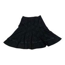 Worthington Women&#39;s Black Lace A-Line Skirt Size 8 - £19.26 GBP