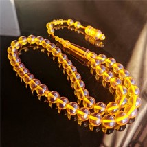 muslim rosary Turn purple in the sun 10mm 33/45 resin amber tasbih sibha tesbih  - £26.61 GBP