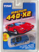 1 1996 Tyco 440-X2 Slot Car Dark Blue 1990 Corvette ZR-1 Rare New On Card #9063 - £43.27 GBP