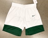 NWT Nike AV2127-111 Men&#39;s Dri-Fit Training Basketball Shorts White Green... - $29.95