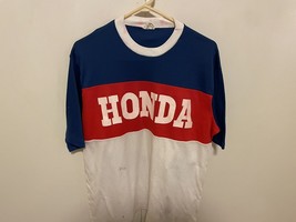 Vintage Honda Motorcross Motorcycle shirt 1970-80&#39;s Size Large Hondaline - £97.34 GBP