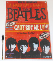The Beatles a Hard Day&#39;s Night 1990 20x30cm Metal Plate Metal Plaque Display - £8.24 GBP