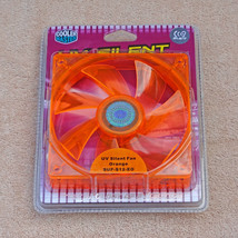 Cooler Master 120mm Fan UV Orange Silent Quiet 3 Pin Screws Included!!! - $15.57