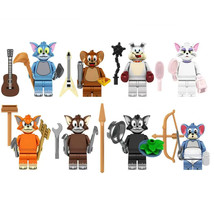 8Pcs Tom and Jerry Minifigure Spike Toodles Galore Butch Tuffy Mini Bloc... - £19.78 GBP