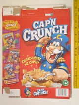 Empty QUAKER Cereal Box 2009 CAP&#39;N CRUNCH Crunch-A-Tize Me Cap&#39;n Z6B54 - £13.73 GBP