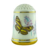 Thimble Sewing Franklin Mint Butterfly State  Florida Helen Hall Zebra 1979 - £25.64 GBP