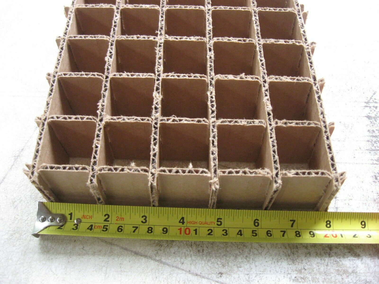 Cardboard Dividers 5 Sets 8&quot; X 8&quot; X 4&quot; High 25 cell A 8-4-06 - $4.23