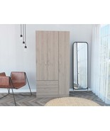 Rowaton Armoire - 2 Drawers, 3 Doors, Gray - $600.99