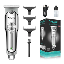 VGR Professional Cordless Hair Clipper Electric Hair Trimmer Barber Machine Tool - £18.25 GBP