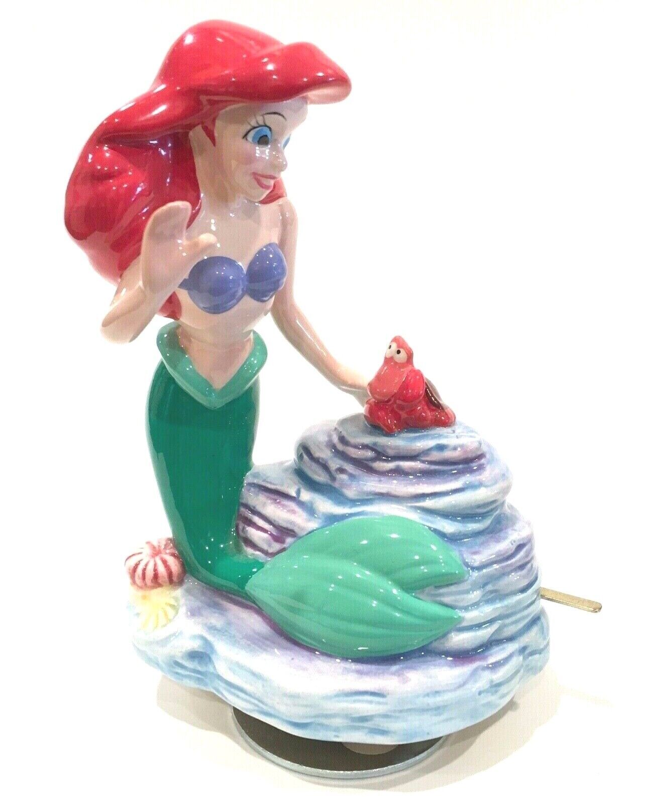 The Little Mermaid Ariel & Sebastian Rotating Music Box by Schmid Disney - $89.09