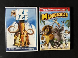 Madagascar Ice Age DVD DreamWorks 20th Century Fox Lot of 2 Childrens Movies - £3.92 GBP