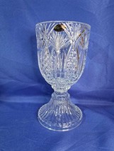 24% Lead Crystal Vase 9.75&quot; Tall &amp; 5  1/8&quot; In Diameter  - $37.39