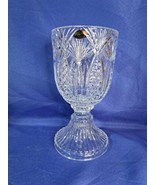 24% Lead Crystal Vase 9.75&quot; Tall &amp; 5  1/8&quot; In Diameter  - £29.85 GBP