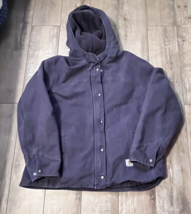 Carhartt Jacket Womens Canvas Dusty Plum Sherpa Lined Hooded XL (16/18) - $115.80