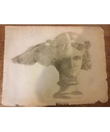 Antique Fine Quality Pencil Drawing by Listed Artist Julie H Stursberg 1... - $495.00