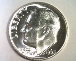 1963 Roosevelt Dime Choice Uncirculated Ch. Unc Nice Original Coin Fast 99c Ship - £4.71 GBP