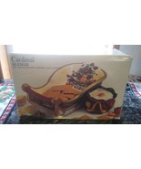 CARDINAL SLEIGH 2 Pc CHRISTMAS Hand Painted Ceramic Chip &amp; Dip Set FREE ... - $122.84 CAD