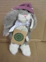 NOS Boyds Bears Rabbit Plush Purple Hat The Archive Collection  B62 K* - £21.32 GBP